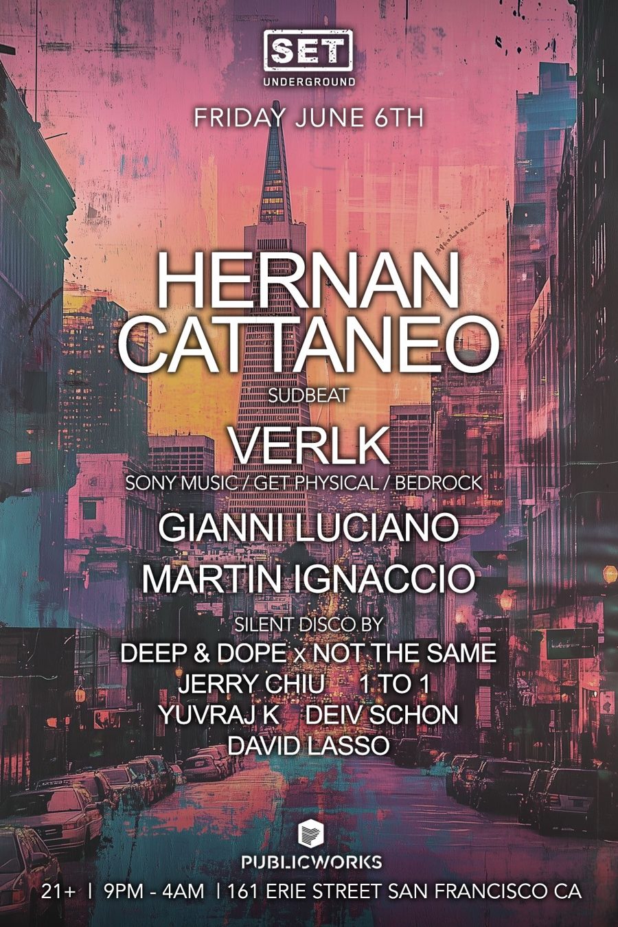Event flyer: SET Underground · Public Works